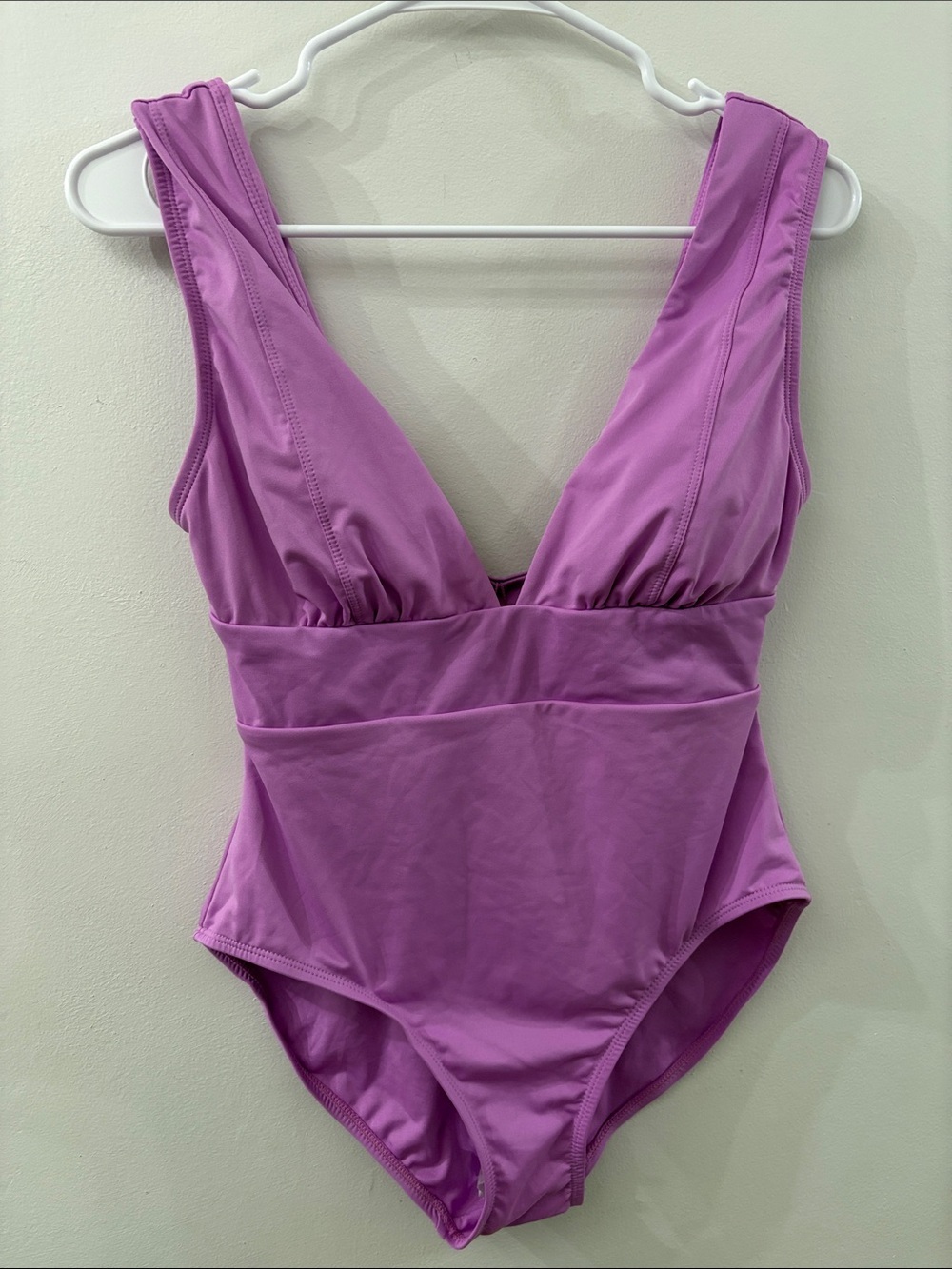 Andie Mykonos Purple One-Piece Swimsuit - Classic V-Neck - small - NWT